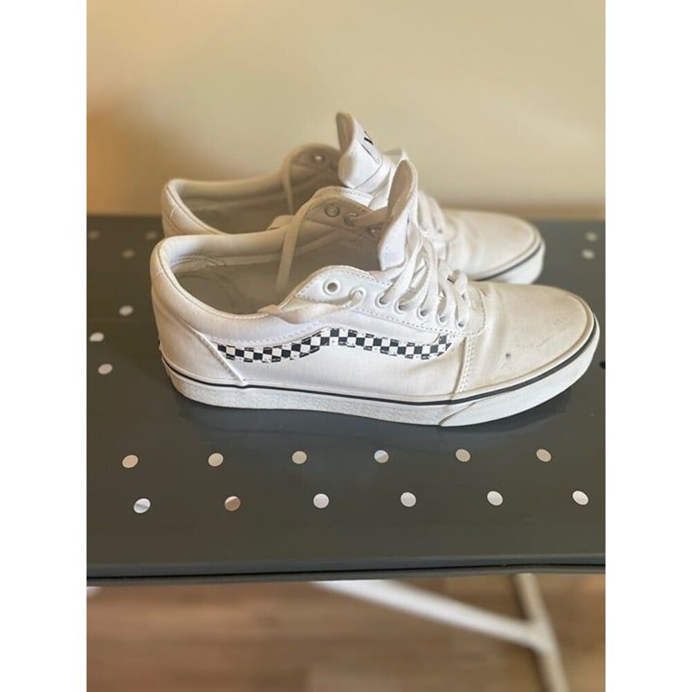 Vans Old Stool *RARE*White Checkered Shoes